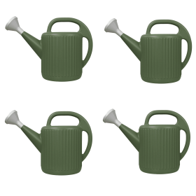 (4 Pack)2-Gallon Plastic Watering Can, Green